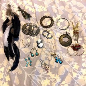 Variety of earrings for every occasion!! 16pairs/ 1 of each